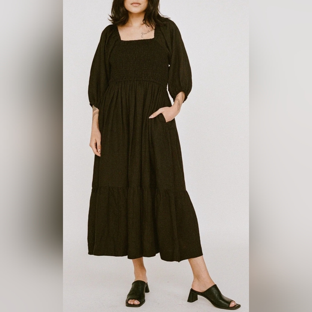 Laude The Label Smocked Bodice Dress NWT